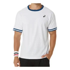 Classic Short Sleeve Top “White Blue”