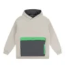 Colorblock Sherpa Hoodie “Beige”