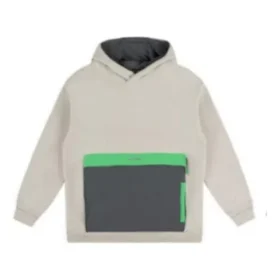 Colorblock Sherpa Hoodie “Beige”