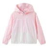 Hooded Jacket “Pink White”