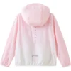 Hooded Jacket “Pink White”