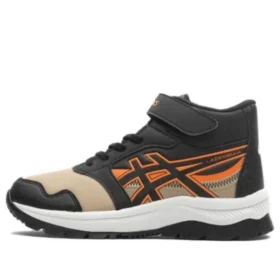LAZERBEAM High-Top Sneakers “Black Orange Beige”