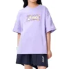 Logo Print T-shirt “Purple”