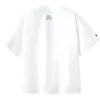 Logo Print T-shirt “White Blue”