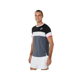 Match Short Sleeve T-Shirt “Grey White Black”