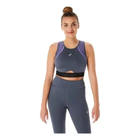 Mesh Panel Training Bra “Carrier Grey”