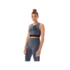Mesh Panel Training Bra “Carrier Grey”