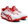 Star Shine III Baseball Point Spike Shoes “White Red”