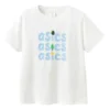 Three Rows Logo T-Shirt “White Blue”