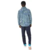 Water Repellent Graphic Woven Jacket “Blue Green”